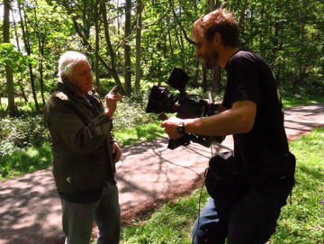 Sir David Attenborough speaking to the camera