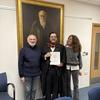Daniel A. Villar celebrating his viva